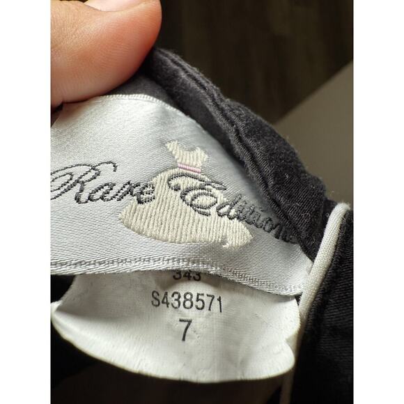 Rare Editions Dress Girls Sz 7 Black White Polka Dot Sleeveless Belted Boutique - Picture 5 of 7